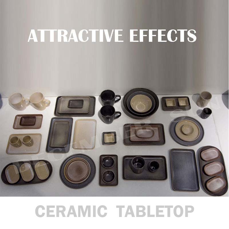 Gran variedad juego de mesa de cerámica de piedra